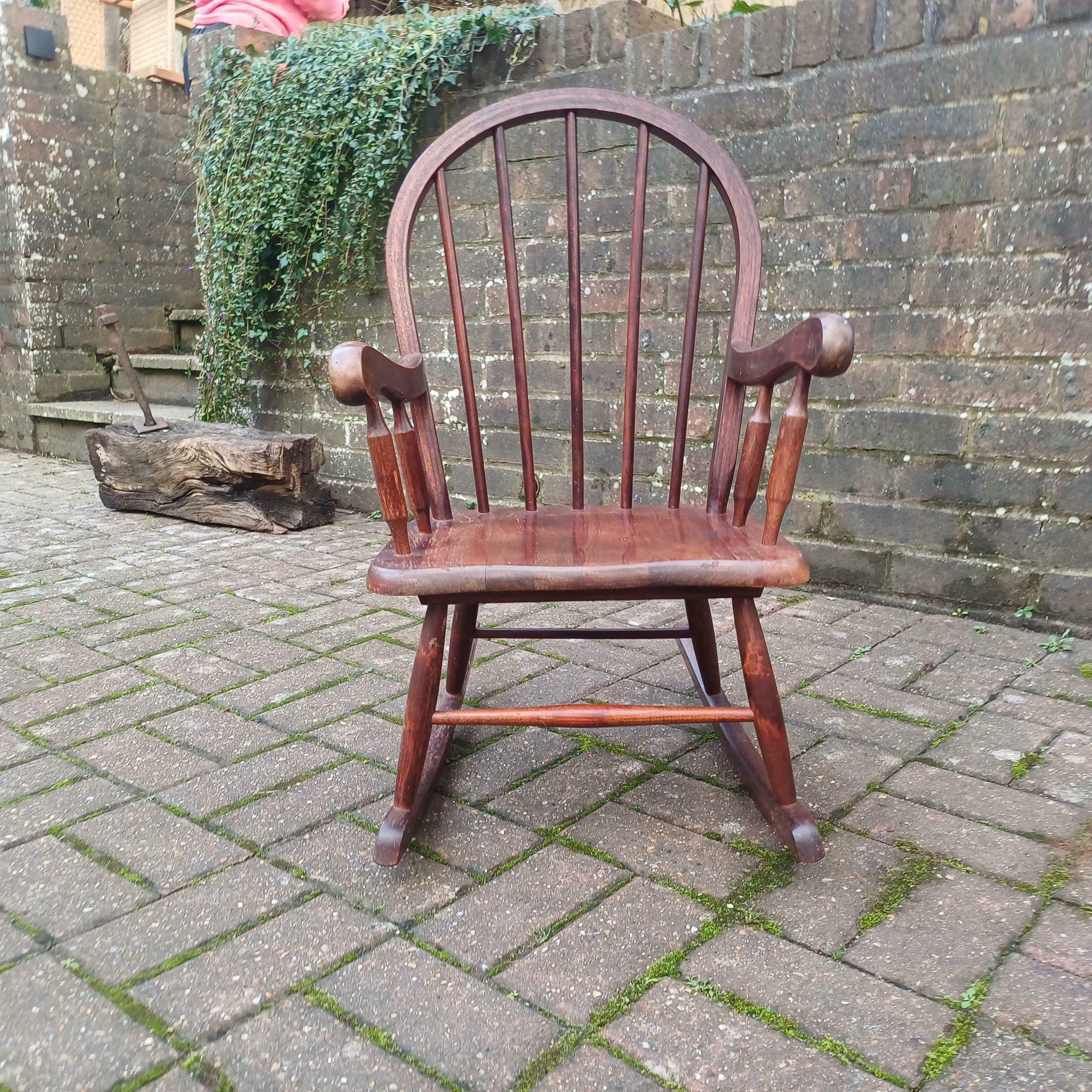 Antique Hedstrom Rocking Chair Antique Wooden Old Childs Rocking