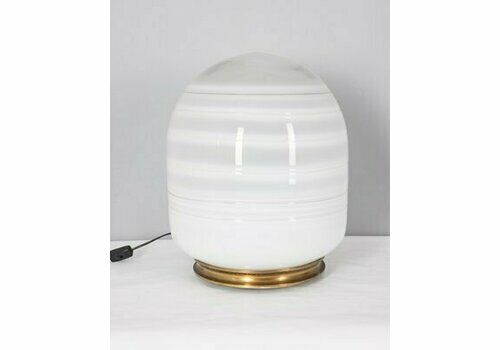 Vintage Table Lamp In Murano Glass From Barbini, Italian Design, 1970s