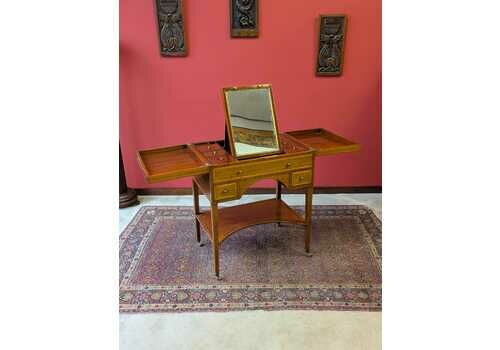 Antique Edwardian Mahogany Poudreuse Dressing Table