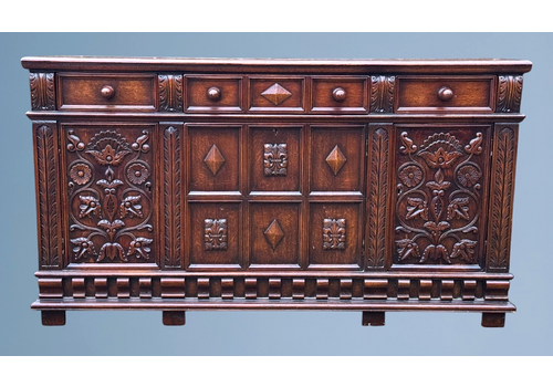 Carved Oak Sideboard / Carved Oak Dresser Base
