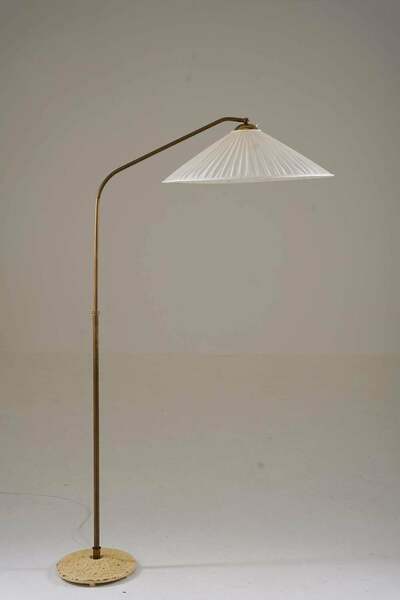 Swedish Modern Floor Lamp In Brass photo furniture