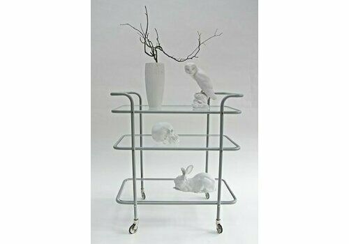 Ever Ready Bar Trolley In Powder Coat And Glass By Gunter Lambert
