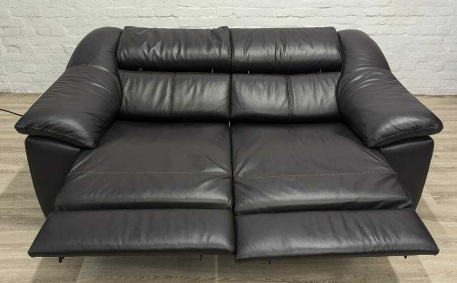 Living Room Dfs Leather Electric Recliner Sofa Ex Display Dfs - Main Image