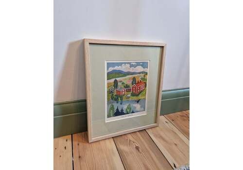 Framed Vintage Swedish Children