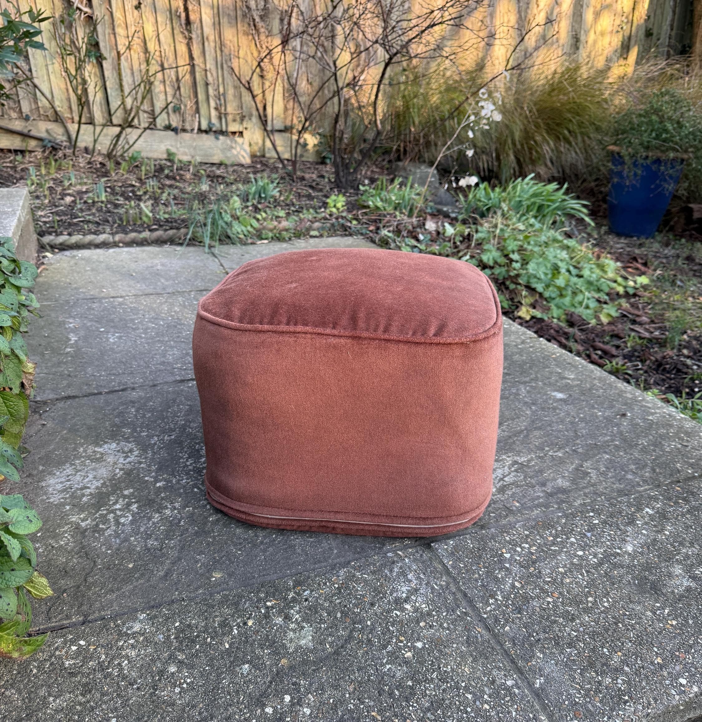 Funky retro vintage 1960s 1970s footstool 2025