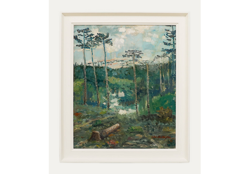 Alex Wellington Framed Mid 20th Century Oil, Forest Landscape