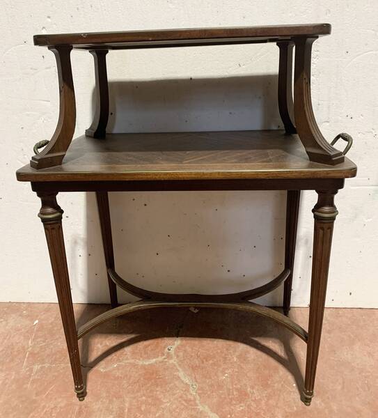Louis XVI Style Serving Table In Mahogany, 19th Century photo furniture