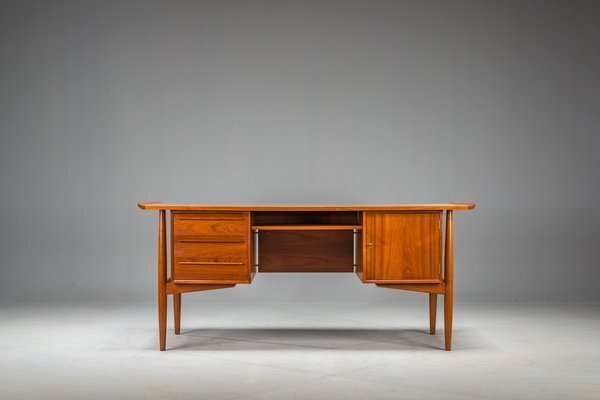 Danish Teak Executive Desk By Arne Vodder For H.P. Hansen, 1960s photo furniture