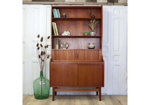 Mid Century Børge Mogensen Teak Bureau Shelving Desk 0902d