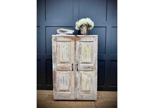 Vintage Rustic Cupboard /Reclaimed Painted Bathroom Cabinet / Kitchen Unit