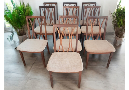 Mid Century Vintage G Plan Dining Chairs X 10 Retro Teak E Gomme 1960