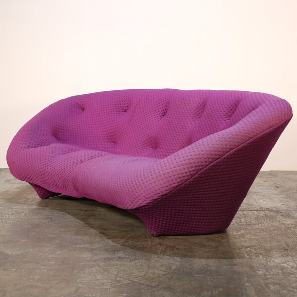 Ligne Roset High Back Magenta Ploum Sofa By Ronan & Erwan Bouroullec photo for sale