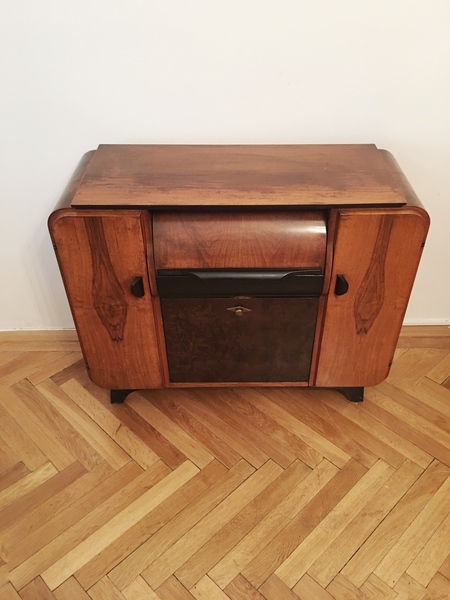Record Player Cabinet By Jindrich Halabala For Up Zavody, 1930s photo buy