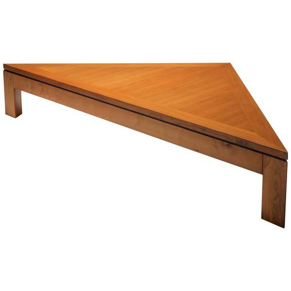 Triangular Postmodern Coffee Table In French Elm Vinterior Triangular postmodern coffee table in french elm vinterior