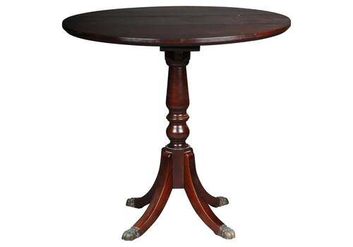 English Folding Table / Side Table / Table, 20th Century