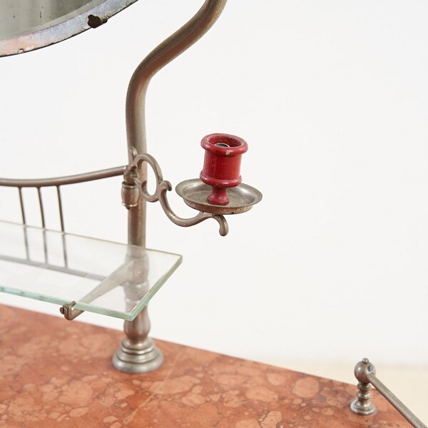 Early 1900's Toilet In Pink Marble photo furniture