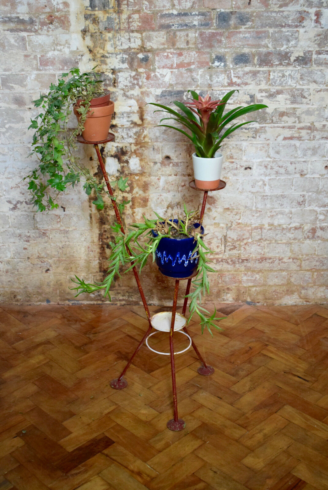 About Vintage Mid Century Indoor Metal Sputnik Planter Pot Stand Vinterior