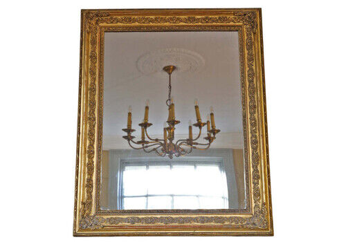 Antique 19th Century Large Gilt Wall Mirror – High Quality Ornate Vintage Mirror