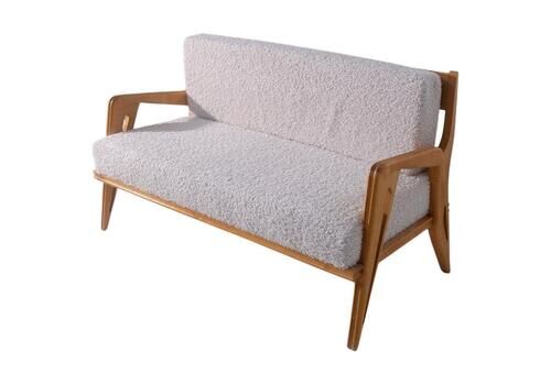 Carlo And Campo Graffi White Bouclé Italian Sofa