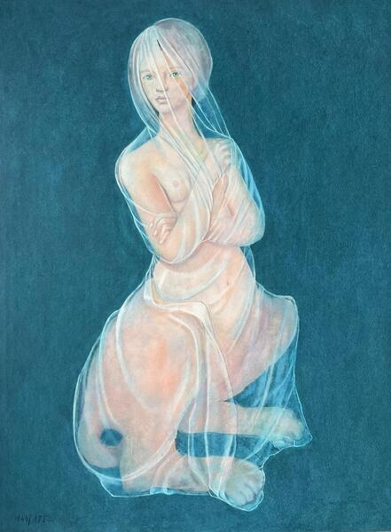 Leonor Fini, Sphinx With Veil photo vintage