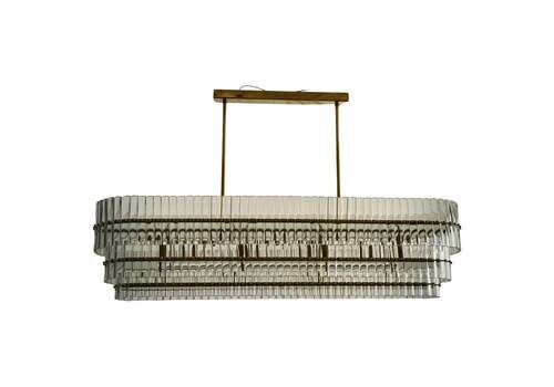 Murano Art Glass And Brass Italian Mid Century Chandelier And Pendant, 2020