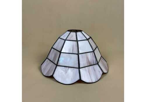 Tiffany Style Lamp Shade Pink Black Colour Lampshade Ceiling Stain Glass Stained Lightshade Light Patterned Dome Circle Metal Scallop Edge