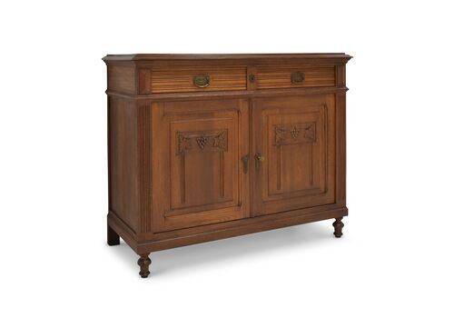 Restored Art Deco Sideboard Circa 1925, Solid Oak