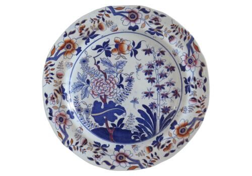 Dinner Plate By Copeland Late Spode In Chinoiserie Pattern No. 4089, Circa 1850