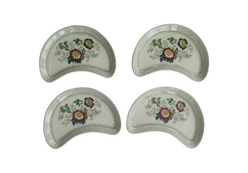 Set Of Four Victorian Masons Ashworths Ironstone Supper Dishes, Circa 1890