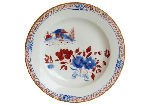 Georgian Spode Desert Plate Or Dish Porcelain In Dolls House Prn 488, Ca 1807