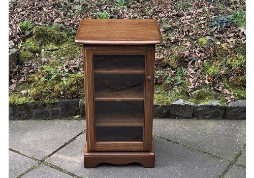 An Ercol Golden Dawn Elm Cd Storage / Display Cabinet / Shelves / Unit