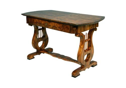 19th Century Biedermeier Walnut Table. Vienna, C. 1825.