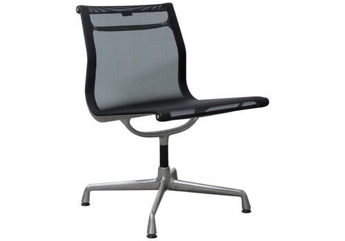 1958, Eames, Ea 107 For Vitra, Static Non Swivel Black Net Weave