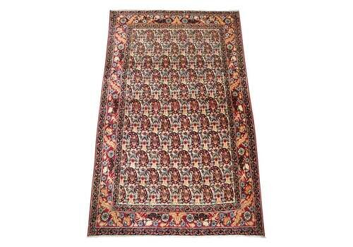 Antique Kirman Rug Of Small Size, All Over Boteh Design, Circa 1900/20