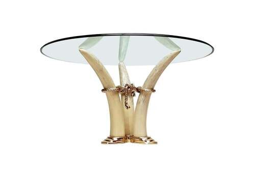 Hollywood Regency Dining Table By Valenti, Barcelona, Spain, Circa 1970 1980