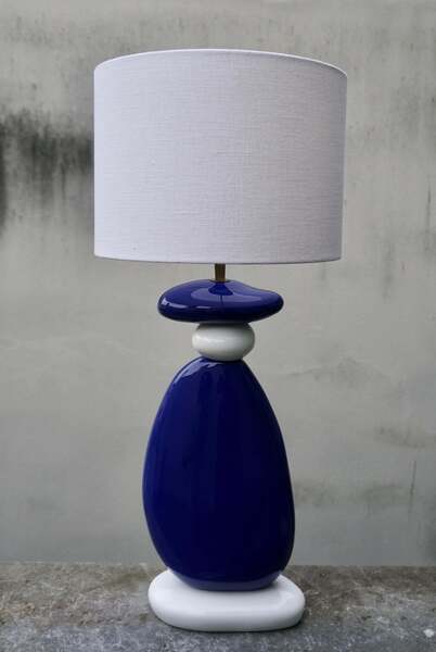 Large Ceramic Lamp By Francois Chatain photo furniture