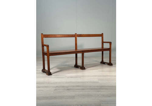 Arts & Crafts Oak Bench C.1930