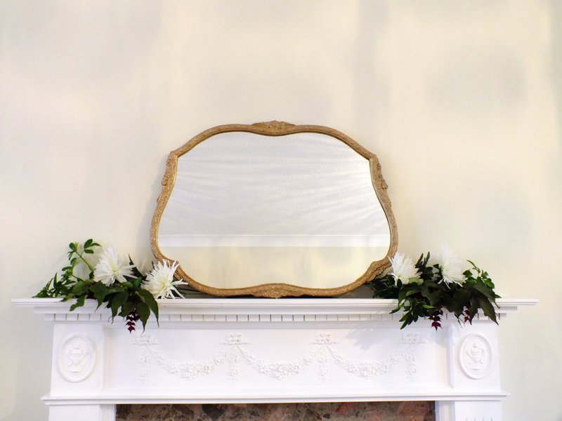 Vintage Mirror Gold Wooden Framed M414 Vintage Mirror Gold Wooden Framed M414