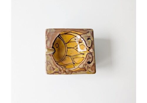 Ceramic Ashtray, Studio Ceramic Fish Decor, Skk Keramik