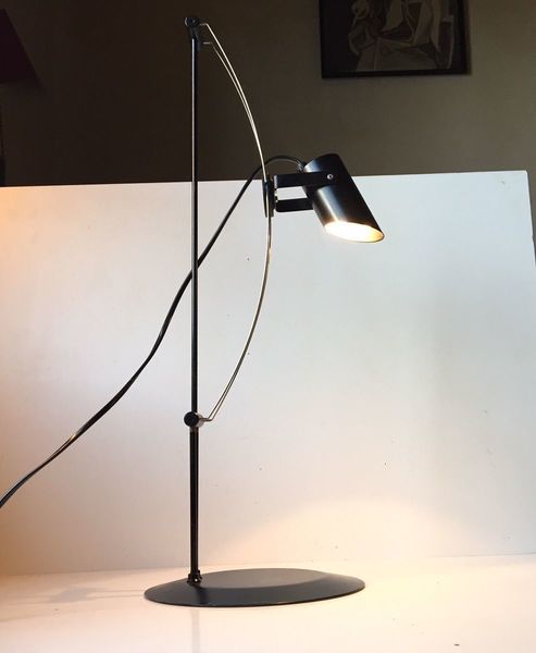Vintage Danish Minimalist Black Table Lamp From Lyfa 1980s Vintage Danish Minimalist Black Table Lamp From Lyfa 1980s Photo 1