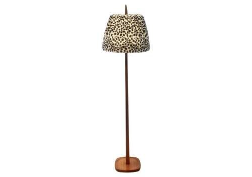 Stilarmatur Tranås Floor Lamp, Teak And Brass, Sweden, 1960s