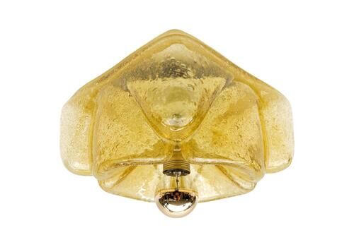 Murano Glass Flush Mount Lamp By Doria Leuchten, 1970s, Germany