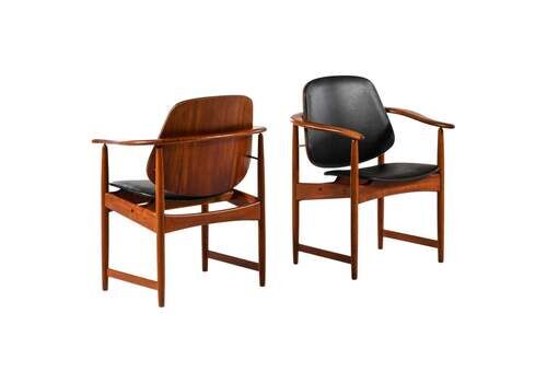 Arne Hovmand Olsen Armchairs Produced By Onsild Møbelfabrik