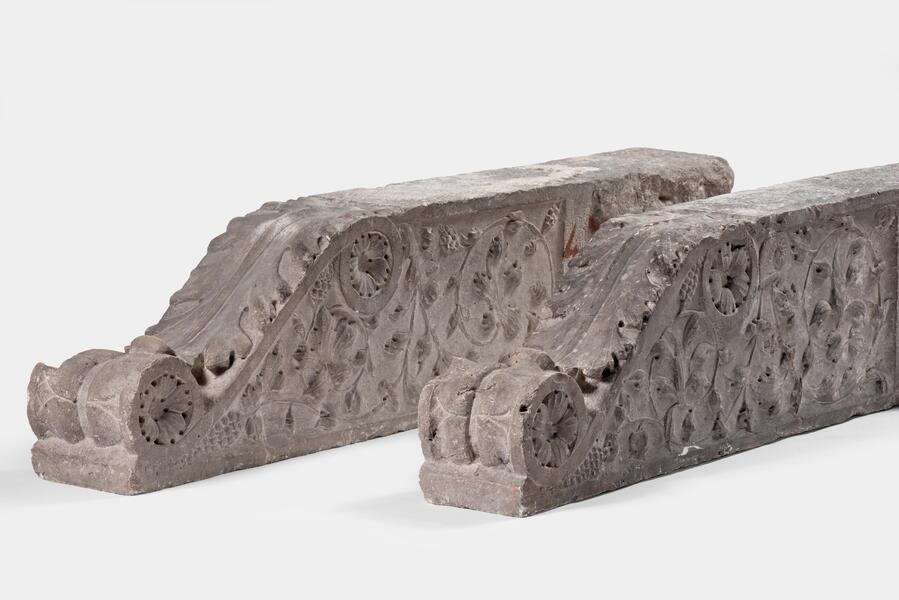 Unknownpair Of Antique Pietra Serena Italian Architectural Brackets, Tuscany, 1600 C.A.1600 Circa photo furniture