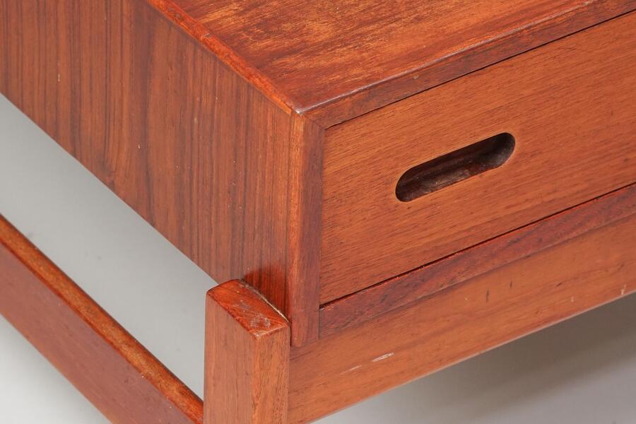 Scandinavian Modern Side Table, Illum Wikkelsø, Hjørring Møbel, Denmark, 1960s photo vinterior