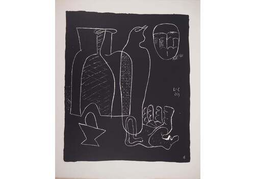 Le Corbusierstill Life With Hand   Original Lithograph (Atelier Michel Cassé), 19641964