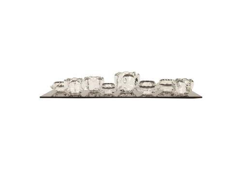 Set Of 8 Holmegaard Glass Candleholders, 1980s