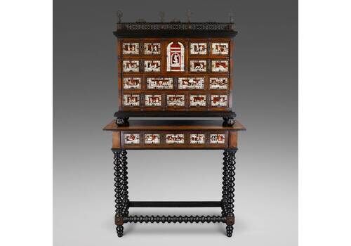 A Superb 19thc Portuguese Cabinet On Stand