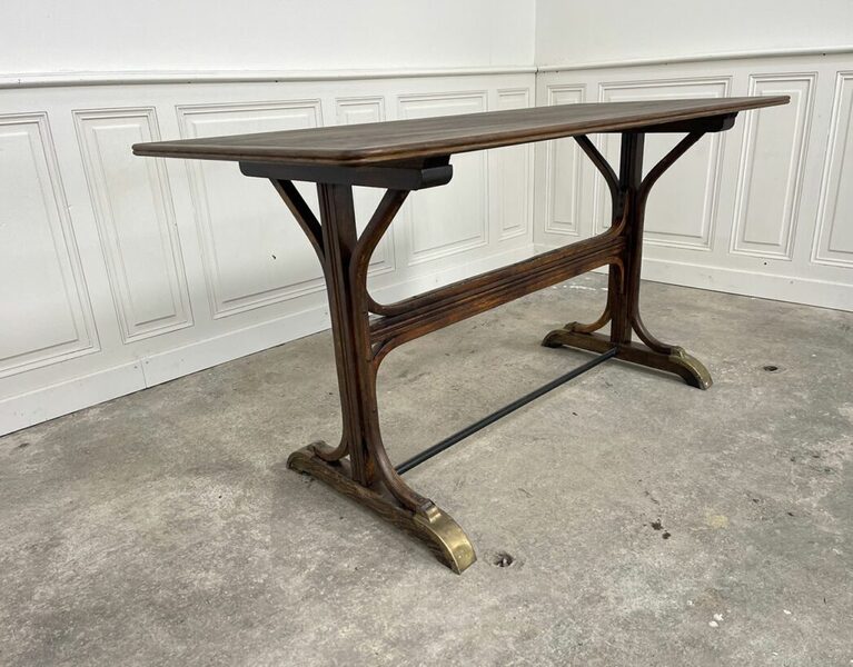 Thonet Beech Bistro Table, 1920s photo for sale