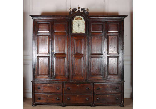 Original Painted English Housekeepers Cupboard